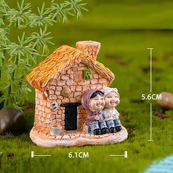 4Pc Mini Mažus Namelius Namas Pasakų Sodo Miniatiūros 