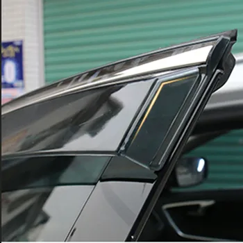 4pcs 3D Nerūdijančio Automobilių Langų Skydelius Lietaus Pavėsyje, Vėjo, Saulės Skydas Guard padengti juostelės Volvo XC60-2017