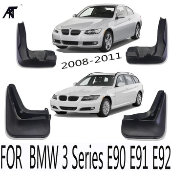 4pcs/daug Automobilių Purvo Atvartu Guard Splash Guard Mudguard BMW 3 Serijos E90 E91 E92 2008 m. 2009 m. 2010 m. 2011 m. 4 vnt / Set Mudguard