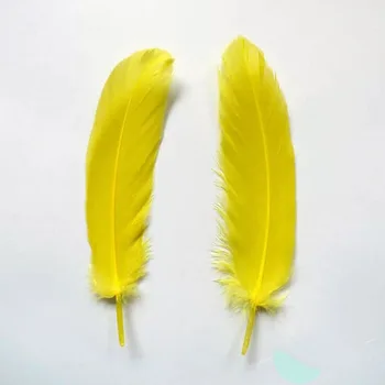 50pcs Natūralių Žąsų Feather12-16cm Amatų Skrybėlės Puošmenų, Gėlių Išdėstymas, Medžiagos, Reikmenys vestuvių papuošalai
