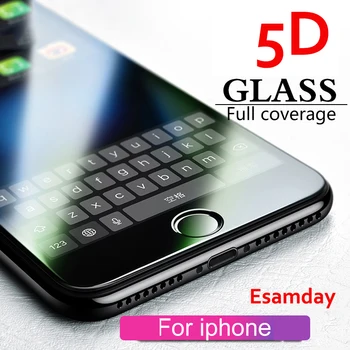 5D apsaugos grūdintas stiklas iPhone PRO 11 6 6S 7 8 plus X XR stiklo iphone 6 7 8 X X X X X R XS MAX screen protector apsauga
