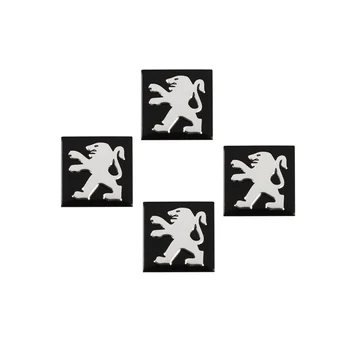 5vnt 16mm Nuotolinio Automobilio Raktas Lipdukai Emblema Logotipas Reikmenys, Peugeot 206 207 208 301 307 308 406 407 408 508 607 2008 3008
