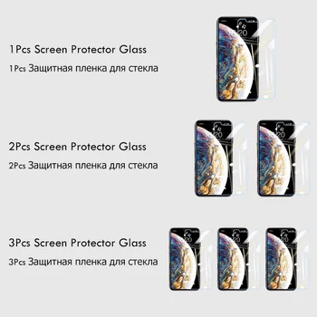 5vnt 900D Visiškai Padengti Grūdinto Stiklo iPhone 11 Pro Max 6 6s 7 8 Plius Screen Protector, iPhone X XS Max XR Stiklo Plėvelė Atveju
