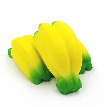 5vnt/pakuotė Lėtai Auga PU Bananų Plonas Išspausti Žaislai Realus Bananų String Squeeshy Vaikų Žaislai Antistress Kvapus Plonas