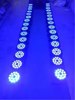 6 unids/lote, led par 18x12 m rgbw 4in1 quad led par galite dj par64 led prožektorius proyector de la etapa de lavado luz de luz