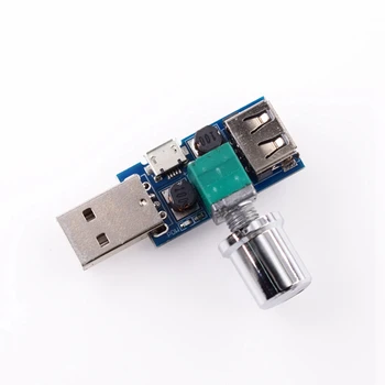 602 USB Reguliuojamo Greičio Ventiliatorius Modulis, Mini Vėjo Greitį ir Kompiuterio Radiatorių Išjungti Kelių Apsisukimų Greičio Kontrolės Modulis