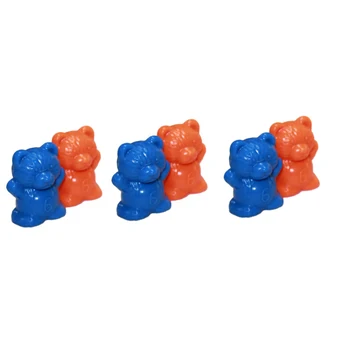 60Pcs Spalvinga Bear Forma Skaitikliai Žaislas Skaičiai Klasėje Mokymo priemonių