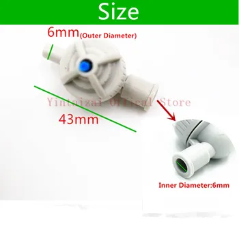 6mm Slydimo Aukšto Slėgio LPD (Nuotėkio Prevencijos Įtaisas), Skirtas ForGreenhouse Foggers Antidrip Lašelinę Detalės