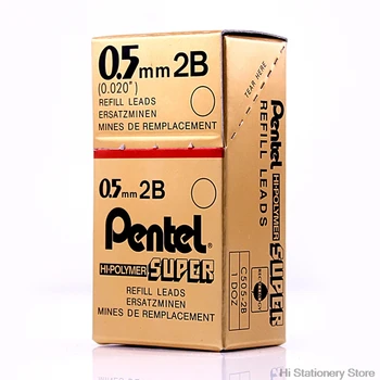 6Pcs/Daug Pentel C505 Aktyvus Švino Branduolių 0,5 mm, Mechaninis Pieštukas Švino