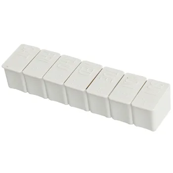 7 Dienų Savaitės Stiliaus Mini Tablečių Polipropileno Dėžutė Konteineris Su Brailio Raštu, Pakavimo, Sandėliavimo Medicina Lauke Organizatorius Atveju, Nešiojamų