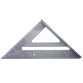 7inch Stogų Trikampis Valdovas Aliuminio Lydinio Greičio Kvadrato Metrinės Sistemos Komplektas