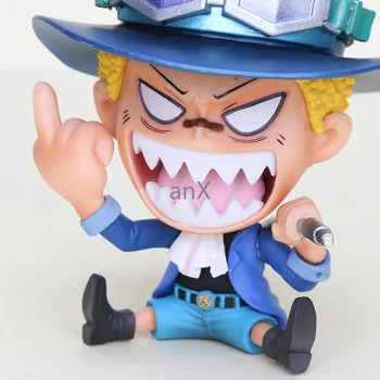 8cm Anime One Piece Vaikystės GK ver.Paveikslas žaislas Roronoa Zoro Vinsmoke Sanji nami sabo luffy chopper Ace Pav Modelis Žaislas Lėlės