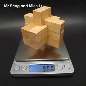 9 Stick Kong Ming Užraktas Medinė Dėlionė, 3 Ašių Mediena Modelis Žaislai Vaikas Mokymo Žaidimas