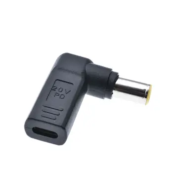 90 Laipsnių USB-C Tipo C Moterų iki 7.9x5.5mm DC Male Kištuko Adapteris, skirtas Lenovo Thinkpad Nešiojamas Konversijos plug