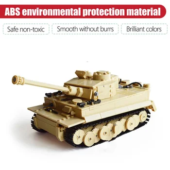 995pcs Karinės King Tiger Tank Blokai įrangos pardavimas, biuro įrangos Armijos Kareivis WW2 Duomenys Ginklas Plytos Vaikų Švietimo Žaislai, Dovanos
