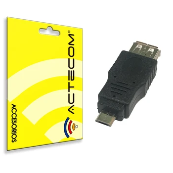 ACTECOM Adaptador Micro USB Mačo OTG USB Hembra Universalus Smartphone, Tablet