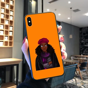 Afrikos Mergina mados Telefono dėklas Skirtas Iphone XR X 6, 6S 7 8 Plius Fundas Apple 11 Pro XS Max SE 2020 iphone 12 12pro capas etui xs