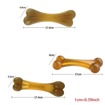 Agresyvus Chewers Šuns Žaislas Dantų Valymas Ultra Kietas Jautienos Skonio Nailono Šunų Kaulų
