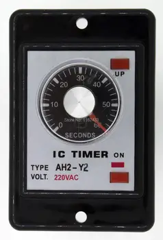 AH2-Y2 AC 220V dėl vėlavimo DPDT laiko rėlę 220VAC laikmatis 30s 60s 30min 60min