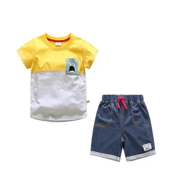 AJLONGER vaikų berniukas nustatyti drabužių vasaros bamblys berniukų drabužiai, kostiumai sporto 2vnt atsitiktinis rinkinys