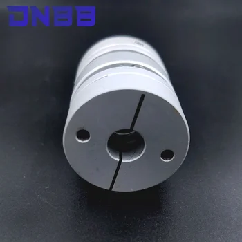 Aliuminio lydinys D82L98 dviguba diafragma, sankabos elastinga jungtis D82mm L98mm kamuolys varžtą žingsnis servo variklis encoder kompiuteris