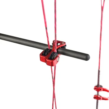 Aliuminio Šaudymas iš lanko Medžioklės Roller Tūptinės Bow String Separatorius Skriemulys kabelis skaidrių Junginys Bow String Splitter skirtas Fotografavimui