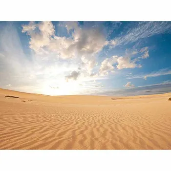 Allenjoy sluoksnių fotografijos smėlio dykumos, Mėlynas dangus, balti debesys Gamtos kraštovaizdžio, turizmo fono nuotrauką šaudyti Fotografija