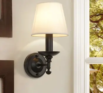 Amerikos gyvenimo kambario sienos lempa, Miegamojo lovos altoriaus laiptų retro paprastas lempas