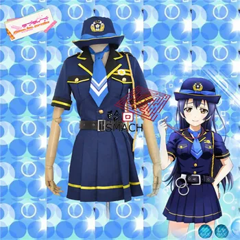 Anime Love Live! Sonoda Umi Cosplay Kostiumų policewoman Uniformos Sijonas, Pilnas Komplektas, Vaidmuo Žaisti Drabužių S-XL Arba pagal individualų Užsakymą, Kad Bet kokio Dydžio