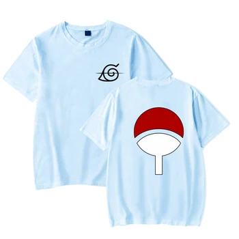 Anime Naruto Logotipą, T-marškinėliai, Unisex Cosplay Kostiumų Harajuku Atsitiktinis Viršūnes Moterys Vyrai Tee Marškinėliai Moterų Plius Dydis