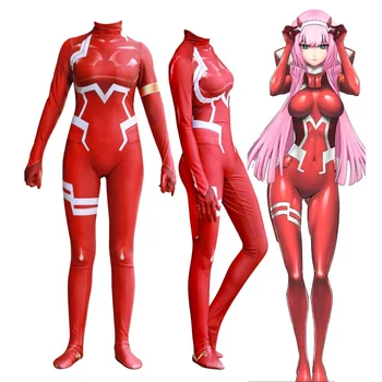 Anime Numylėtinis 02 Cosplay Jumpsuit Darling į FRANXX ICHIGO Cosplay Kostiumų Nulio Dvi Moterys DFXX Bodysuit Kostiumas Kovos