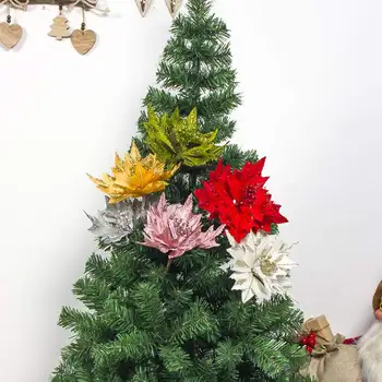 Apdailos Šaliai, Papuošalai Kalėdų Modeliavimas Blizgučiai Gėlės, Dirbtinių Gėlių Kalėdų Medžio
