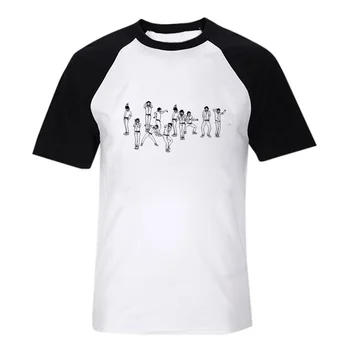 Art roko grupė Print T-Shirt Mados Cool O-kaklo vyriški Marškinėliai trumpomis Rankovėmis Atsitiktinis Vyrų, moterų Drabužiai Tee