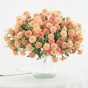 Aukštos Kokybės Europos Dirbtinių Gėlių Hydrangea Gėlių Puokštė Modeliavimas Šilko Gėlių Namų Puošybai Vestuves Apdaila