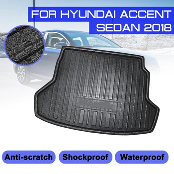 Automobilio Grindų Kilimėlio Kilimų Galiniai Kamieno Anti-purvo Padengti Hyundai Accent Sedanas 2018
