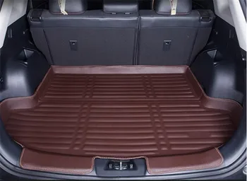 Automobilio stilius 3D trimatis PU uodega dėžutės apsaugos kilimų trinkelėmis kamieno bagažo padas Kia K2 Sedanas 2011-2016