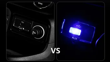 Automobilio stilius USB Dekoratyvinės Lempos Apšvietimas LED Šviesos Atmosfera BMW 1 2 3 4 5 6 7 Serijos X1 X3 X4 X5 X6 E60 E90 F07 F09 F10