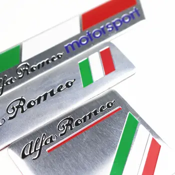 Automobilių Apdailos Lipdukai Logotipas 3D Aliuminio Logotipas Ženklelis Decal Alfa Romeo 159 147 156 Giulietta Automobilio Stiliaus