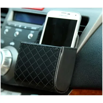 Automobilių avikailis oro išleidimo segmento Automobilių saugojimo krepšys Automobilių oro kondicionavimo burną-sumontuoti didelio ekrano mobilusis telefonas, saugojimo dėžutė