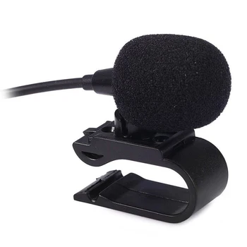 Automobilių Garso Mikrofonas (3,5 mm Jack Plug Mic Stereo Mini Laidines Išorinis Mikrofonas Auto DVD Radijo 3m Ilgio Specialistai