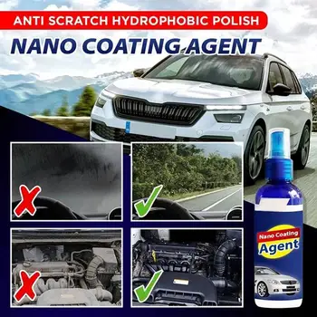 Automobilių Hidrofobinės Nano Purškimo Blue Butelio Automobilių Anti-scratch Danga Poliravimo Agentas ilgalaikį Apsauginės Dangos Remontas, Universalus