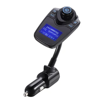 Automobilių MP3 Grotuvas, laisvų Rankų įrangą Belaidžiu Bluetooth, FM Siųstuvas, Automobilinis MP3 Grotuvas su USB, LCD Moduliatorius su Mėlyna/Raudona Šviesa