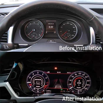 Automobilių Prietaisų skydelis Spidometras Gabaritų Prietaisų Skydelio LCD Monitorius Km Volkswagen VW Atlas Teramont 2017 2018 2019 2020