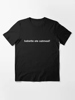 Babette valgė avižiniai dribsniai Vyrų T-Shirt 2021 M. Vasarą Geometrinės Apskritimo Viršuje Tees Mados O--Kaklo trumpomis Rankovėmis Atsitiktinis Laisvi Marškinėliai Vyrams