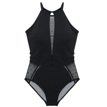 Backless vientisos Spalvos Pusiau Perspektyvos Triple-profiliniai vientisas maudymosi kostiumėlis Moterų Karšto Pavasario Bikini maudymosi kostiumėlį