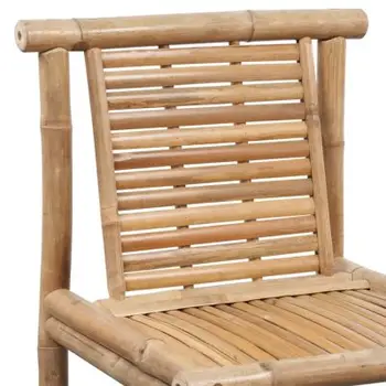 Baro Kėdės 2 vnt Bambuko baro taburetės, kurią puikus oras-atsparumo ir patvarumo