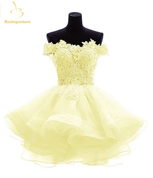 Bealegantom Naujas Miela Alyvinė Trumpas Prom Dresses 2021 Brangioji Gėlės Organza Homecoming Baigimo Dresse Oficialią Šalies Suknelė