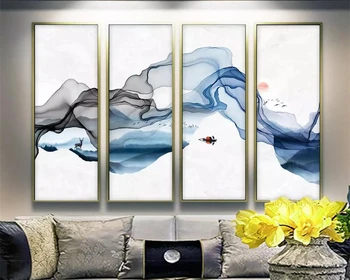 Beibehang Užsakymą tapetai anotacija rašalo kraštovaizdžio sunburst dongsheng TV fono sienos tėtis peint freskos 3d papel de parede