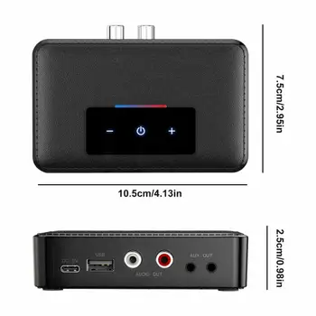 Bluetooth 5.0 Garso Siųstuvas, Imtuvas 3.5 3.5 mm AUX USB Stereo Muzikos Belaidžio ryšio Adapteris Raktu PC TV Ausinių Automobilinis Garsiakalbis