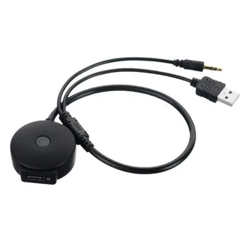 Bluetooth Aux Adapteris laisvų rankų įranga Garso muzikos Imtuvą, 3,5 mm USB Vyrų ir Moterų Automobilio 